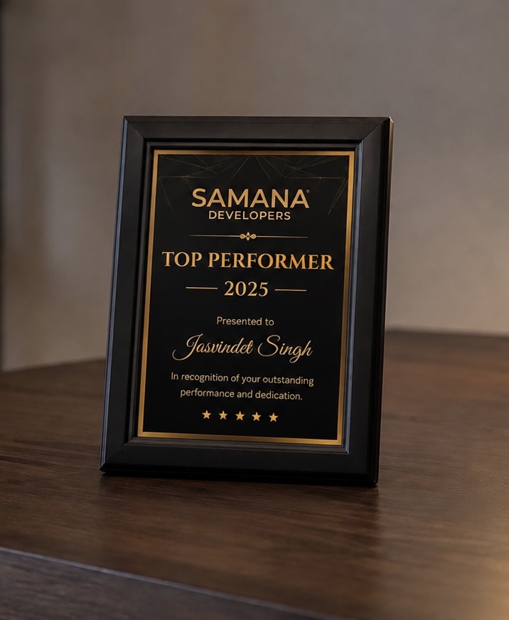 Samana Developers Top Performer 2025 award presented to Jasvinder Singh