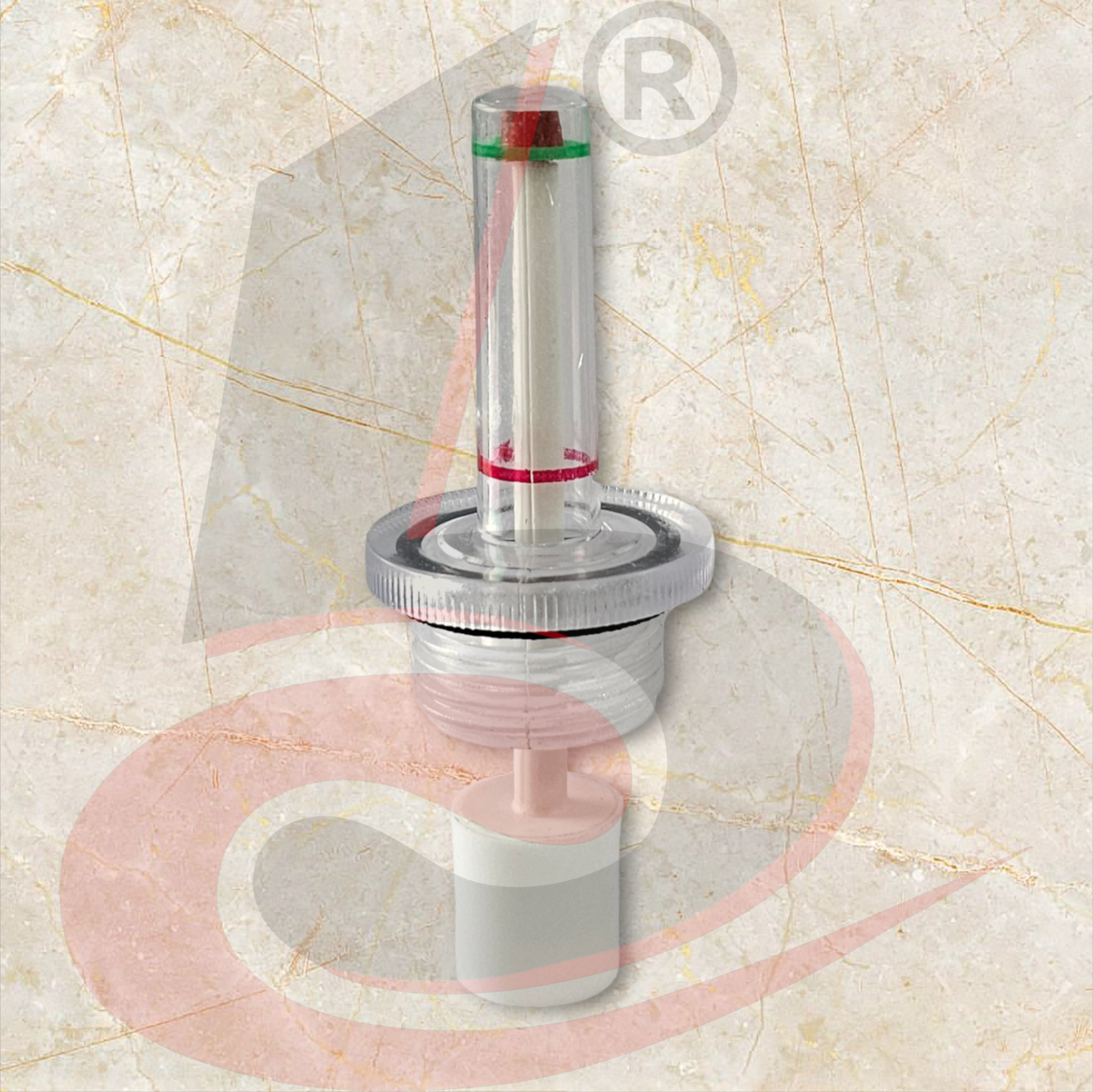 Crystal float indicator