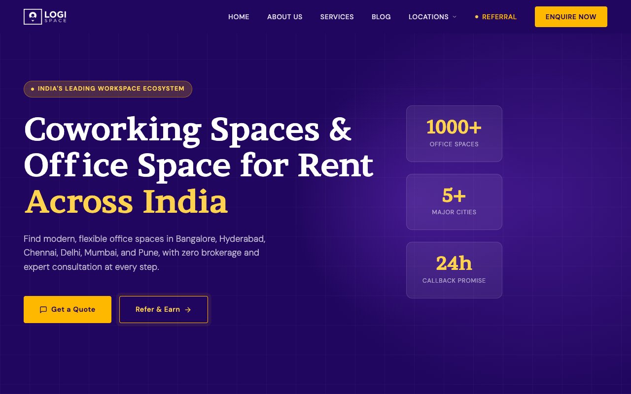Logispace website preview
