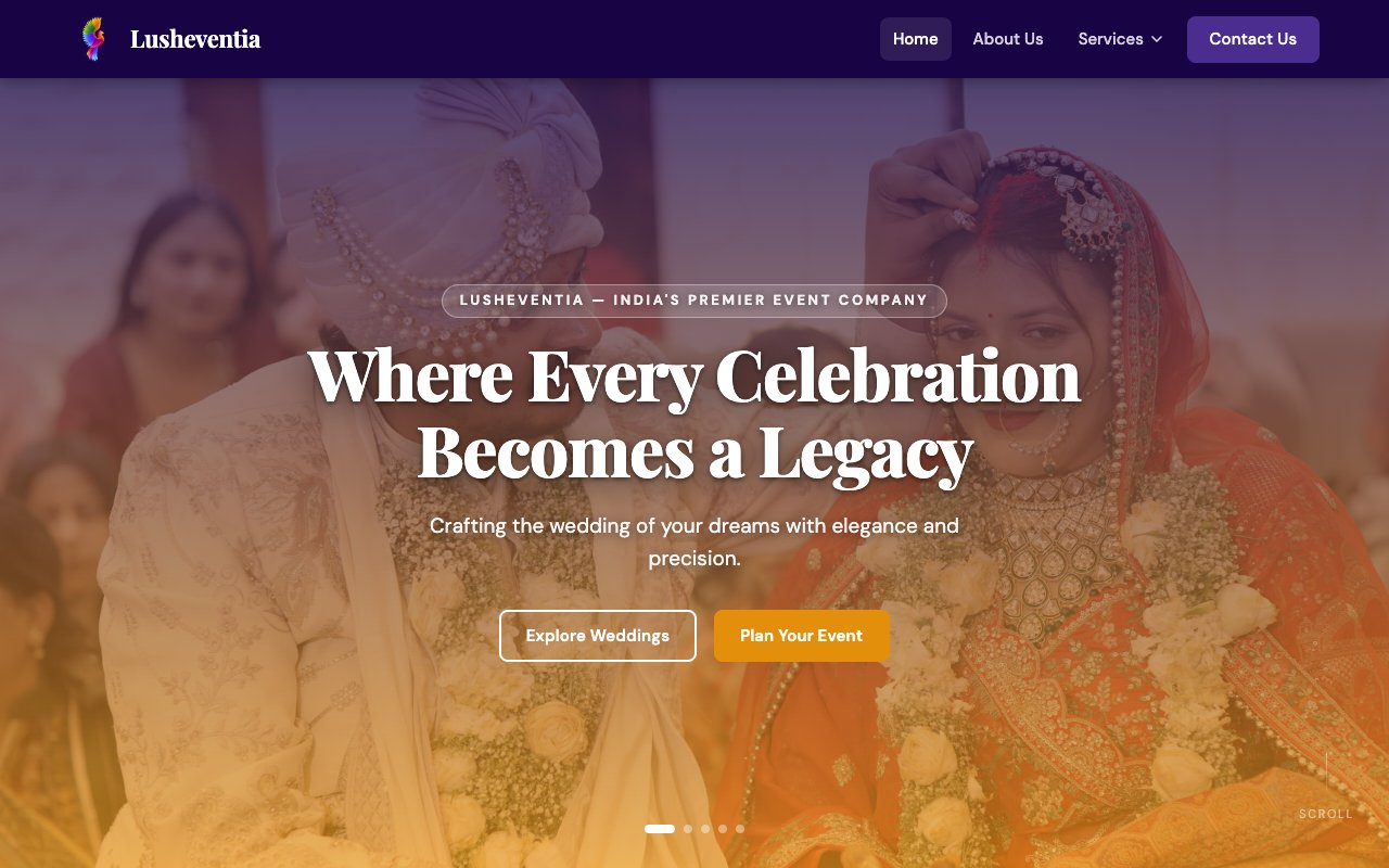 Lusheventia website preview