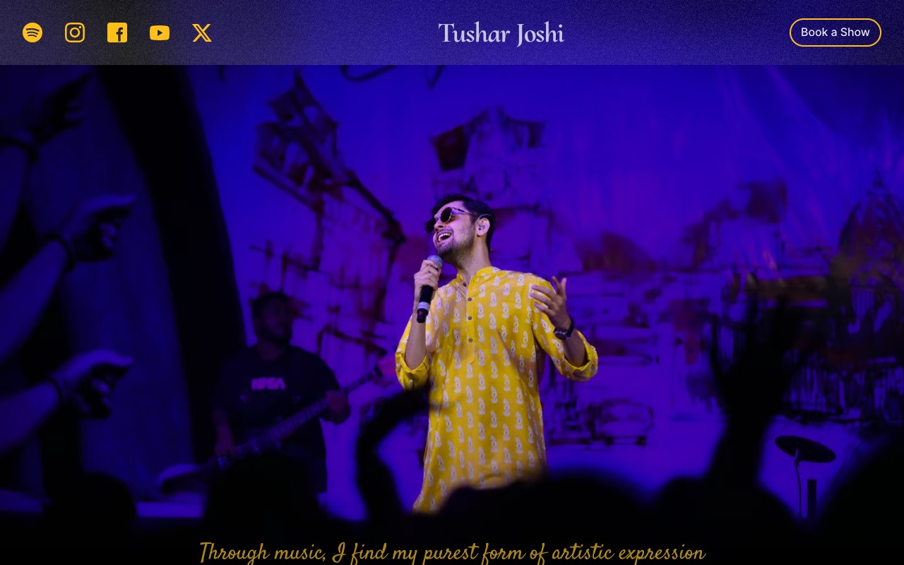 Tushar Joshi website preview